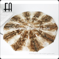 Factory direct wholesale price coyote fur round rug /fur rug